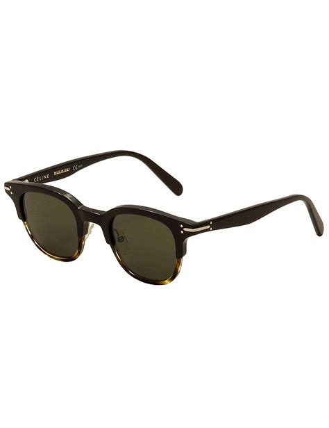 celine erin 41394 s black havana round sunglasses|Celine.